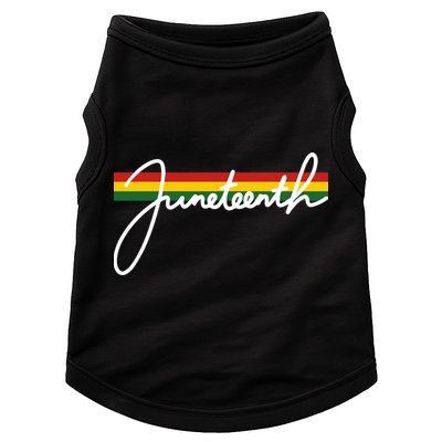 Juneteenth Cool Black History Doggie Tank