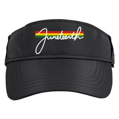 Juneteenth Cool Black History Adult Drive Performance Visor