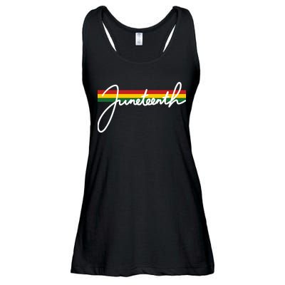 Juneteenth Cool Black History Ladies Essential Flowy Tank
