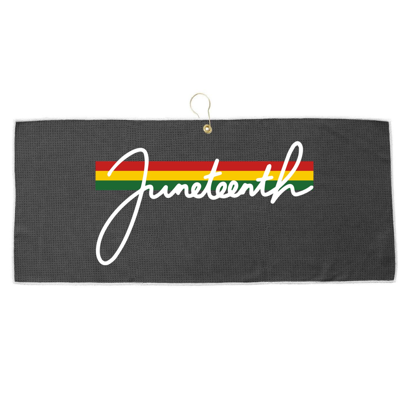 Juneteenth Cool Black History Large Microfiber Waffle Golf Towel
