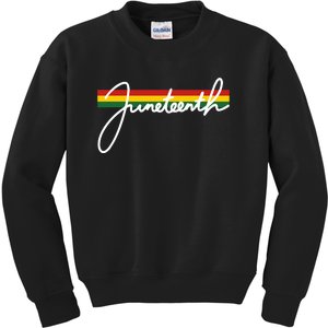 Juneteenth Cool Black History Kids Sweatshirt