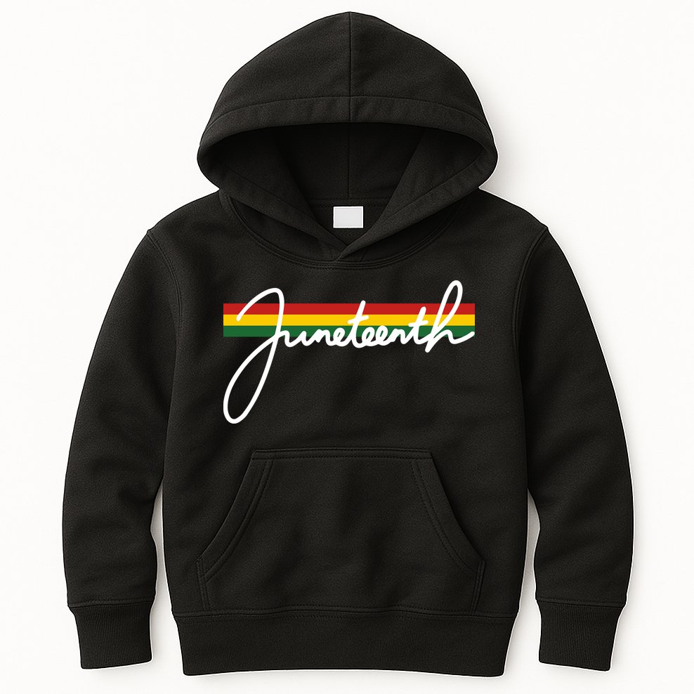 Juneteenth Cool Black History Kids Hoodie