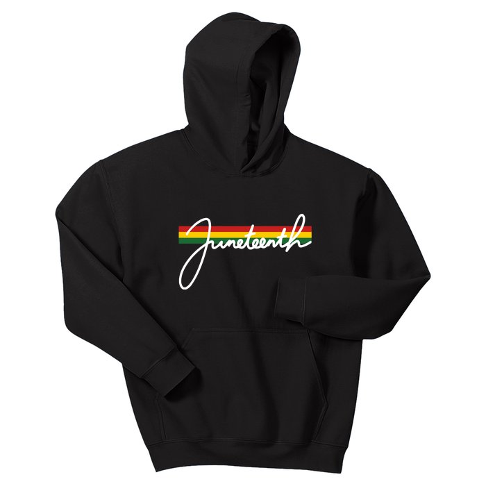 Juneteenth Cool Black History Kids Hoodie