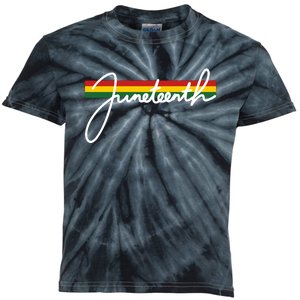 Juneteenth Cool Black History Kids Tie-Dye T-Shirt