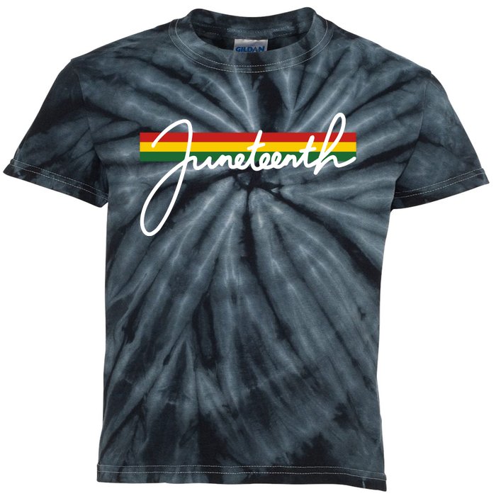 Juneteenth Cool Black History Kids Tie-Dye T-Shirt