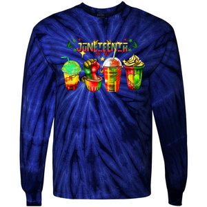 Juneteenth Coffee Black Lives Matter Tie-Dye Long Sleeve Shirt