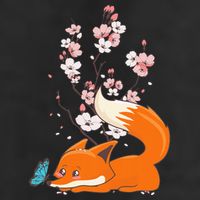 Japanese Cherry Blossom Flower Sakura Kawaii Fox Cool Comfort Performance Bucket Hat
