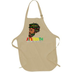 Juneteenth Celebrating Black Freedom African American 1865 Full-Length Apron With Pockets