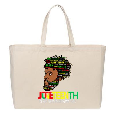 Juneteenth Celebrating Black Freedom African American 1865 Cotton Canvas Jumbo Tote