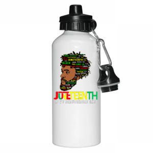 Juneteenth Celebrating Black Freedom African American 1865 Aluminum Water Bottle