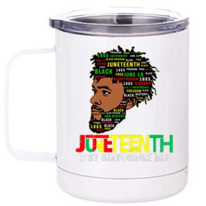 Juneteenth Celebrating Black Freedom African American 1865 12 oz Stainless Steel Tumbler Cup