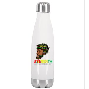 Juneteenth Celebrating Black Freedom African American 1865 Stainless Steel Insulated Water Bottle