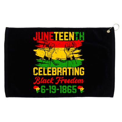 Juneteenth Celebrating Black African American Freedom Day Gift Grommeted Golf Towel