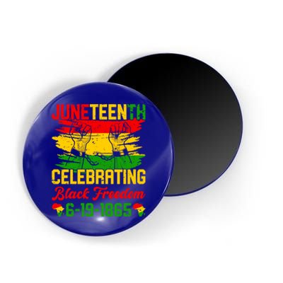 Juneteenth Celebrating Black African American Freedom Day Gift Magnet