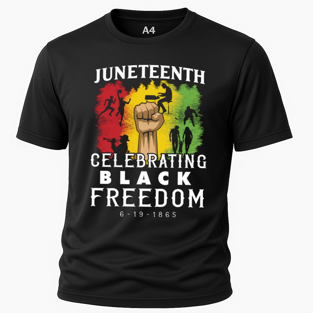 Juneteenth Celebrating Black Freedom 1865 Cooling Performance Crew T-Shirt