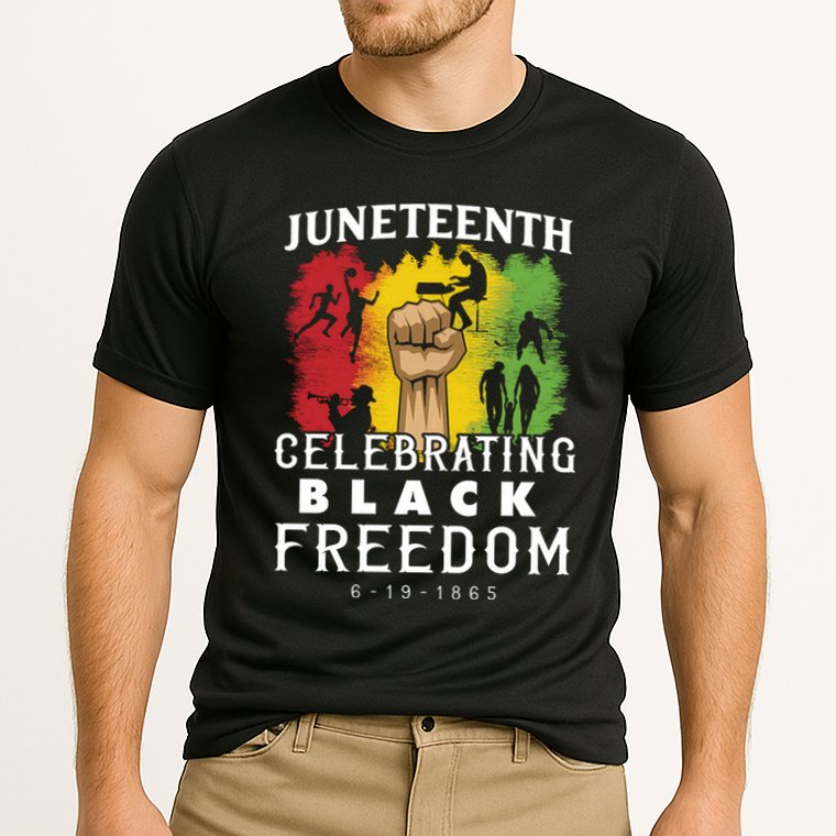 Juneteenth Celebrating Black Freedom 1865 Cooling Performance Crew T-Shirt