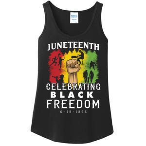 Juneteenth Celebrating Black Freedom 1865 Ladies Essential Tank