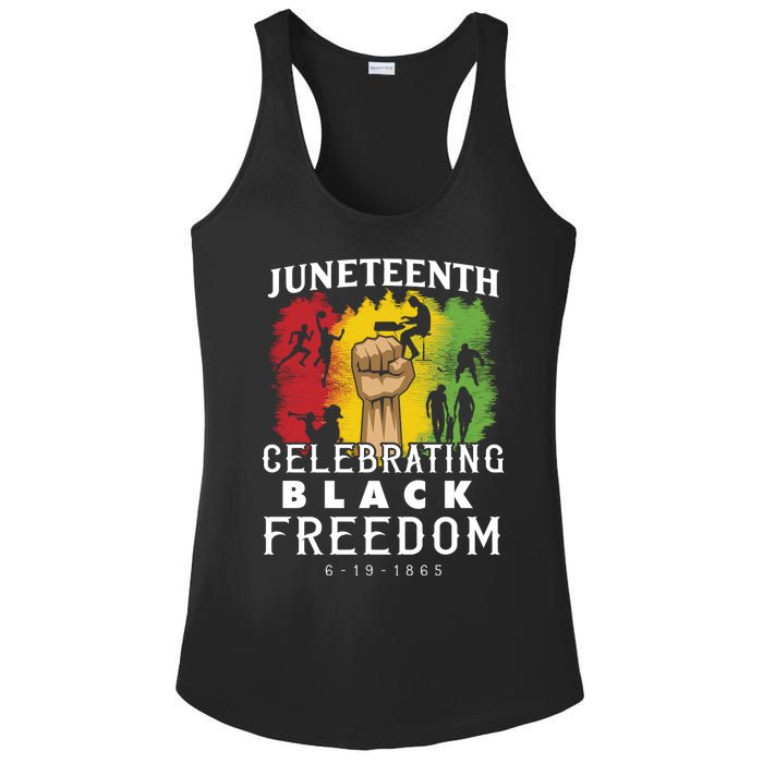 Juneteenth Celebrating Black Freedom 1865 Ladies PosiCharge Competitor Racerback Tank