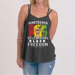 Juneteenth Celebrating Black Freedom 1865 Women's Strappy Tank