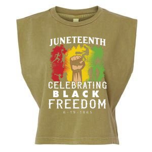 Juneteenth Celebrating Black Freedom 1865 Garment-Dyed Women's Muscle Tee