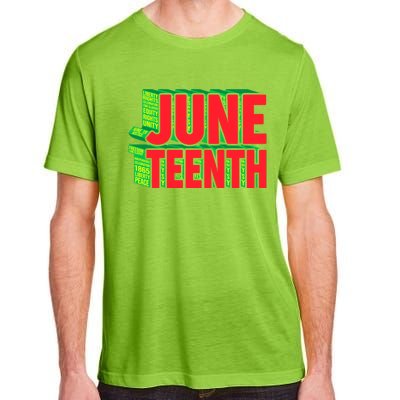 Juneteenth Celebrate Black Slave Freedom Gift Adult ChromaSoft Performance T-Shirt