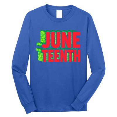 Juneteenth Celebrate Black Slave Freedom Gift Long Sleeve Shirt