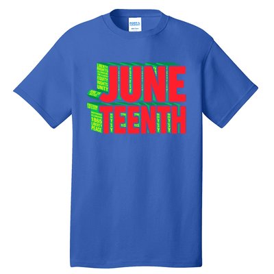 Juneteenth Celebrate Black Slave Freedom Gift Tall T-Shirt