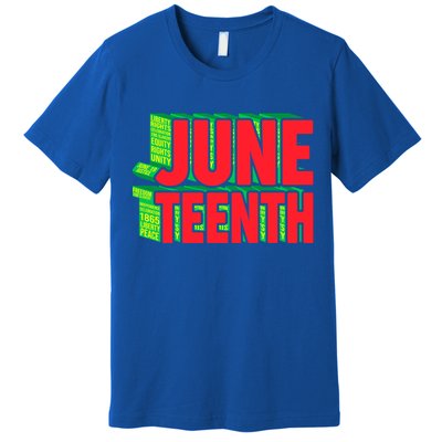 Juneteenth Celebrate Black Slave Freedom Gift Premium T-Shirt