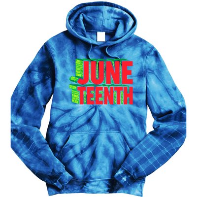 Juneteenth Celebrate Black Slave Freedom Gift Tie Dye Hoodie