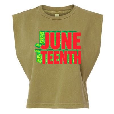 Juneteenth Celebrate Black Slave Freedom Gift Garment-Dyed Women's Muscle Tee