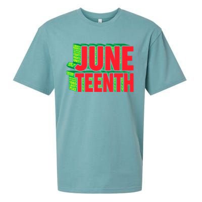 Juneteenth Celebrate Black Slave Freedom Gift Sueded Cloud Jersey T-Shirt