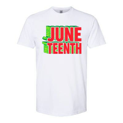 Juneteenth Celebrate Black Slave Freedom Gift Softstyle CVC T-Shirt