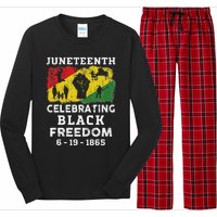 Juneteenth Celebrate Black Freedom 1865 African American Long Sleeve Pajama Set