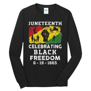 Juneteenth Celebrate Black Freedom 1865 African American Tall Long Sleeve T-Shirt