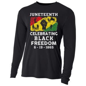 Juneteenth Celebrate Black Freedom 1865 African American Cooling Performance Long Sleeve Crew