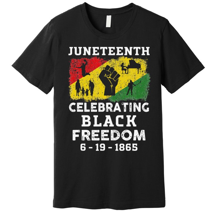 Juneteenth Celebrate Black Freedom 1865 African American Premium T-Shirt