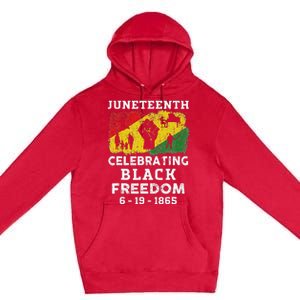 Juneteenth Celebrate Black Freedom 1865 African American Premium Pullover Hoodie