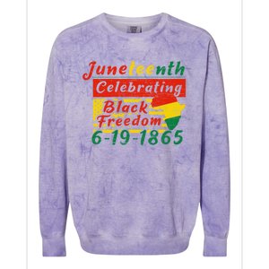 Junenth Celebrating Black Freedom 6191865 Junenth Gift Colorblast Crewneck Sweatshirt