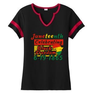 Junenth Celebrating Black Freedom 6191865 Junenth Gift Ladies Halftime Notch Neck Tee