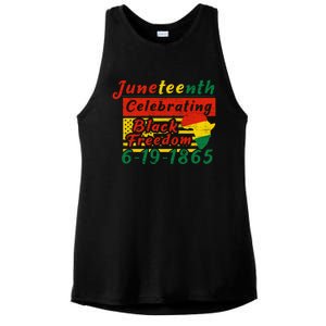 Junenth Celebrating Black Freedom 6191865 Junenth Gift Ladies PosiCharge Tri-Blend Wicking Tank