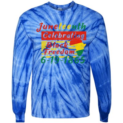 Junenth Celebrating Black Freedom 6191865 Junenth Gift Tie-Dye Long Sleeve Shirt