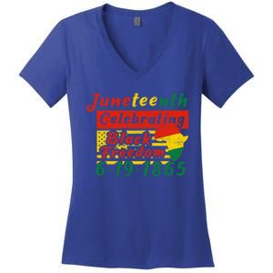 Junenth Celebrating Black Freedom 6191865 Junenth Gift Women's V-Neck T-Shirt