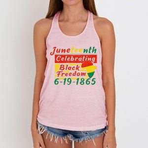 Junenth Celebrating Black Freedom 6191865 Junenth Gift Women's Knotted Racerback Tank