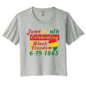 Junenth Celebrating Black Freedom 6191865 Junenth Gift Women's Crop Top Tee