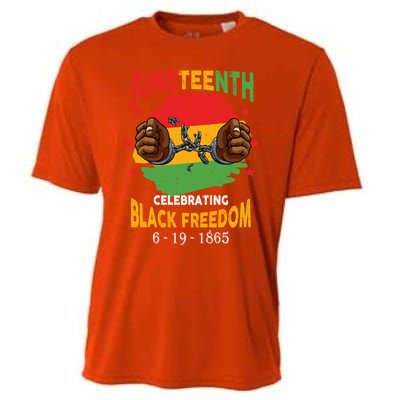 Junenth Celebrate Black Freedom Day Funny Gift Cooling Performance Crew T-Shirt