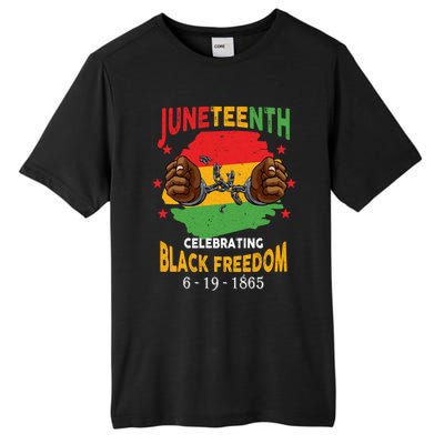 Junenth Celebrate Black Freedom Day Funny Gift Tall Fusion ChromaSoft Performance T-Shirt