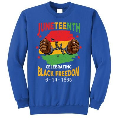 Junenth Celebrate Black Freedom Day Funny Gift Sweatshirt