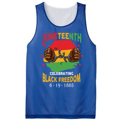 Junenth Celebrate Black Freedom Day Funny Gift Mesh Reversible Basketball Jersey Tank