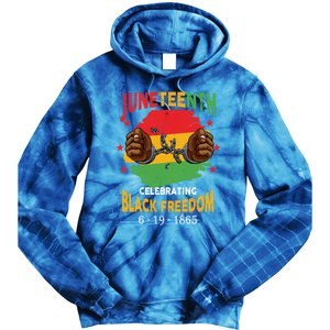 Junenth Celebrate Black Freedom Day Funny Gift Tie Dye Hoodie