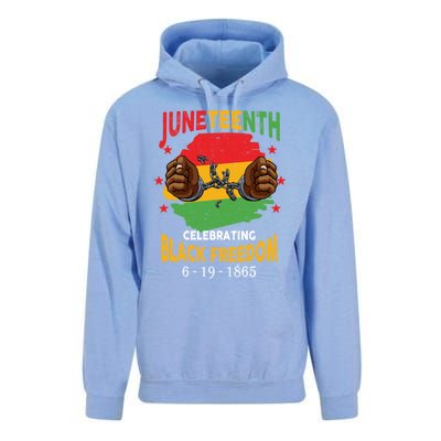 Junenth Celebrate Black Freedom Day Funny Gift Unisex Surf Hoodie